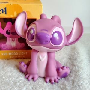 Rare Disney Stitch Angel Squishy Night Light.  Pink “Angel” version of Stitch
